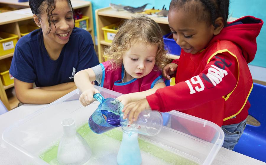 Parents don’t have to drive all over town to find enrichment classes that lead to academic readiness for young children 