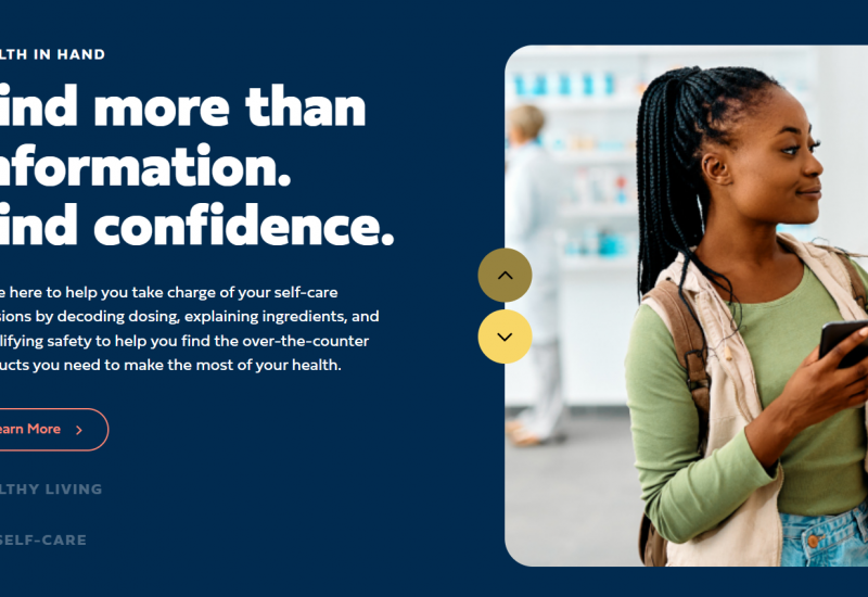 Consumer Health Website Helps People Safely Choose & Use Self-Care Products