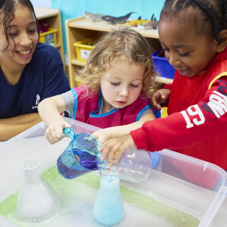 Parents don’t have to drive all over town to find enrichment classes that lead to academic readiness for young children 